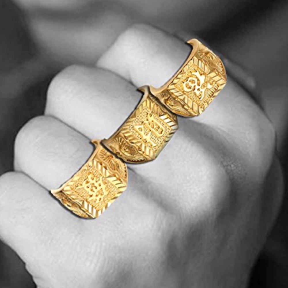 18k Gold plated Ring Set